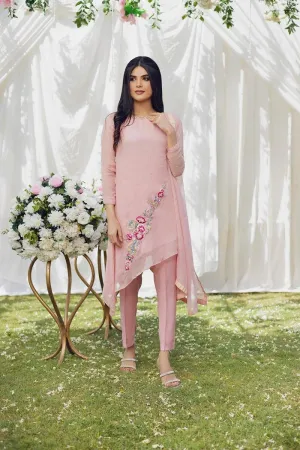 Aisha Fatema - Pale Pink - Embroidery - 2 Piece