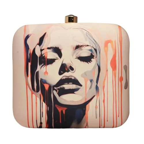 Artklim Feminine Features Printed Clutch