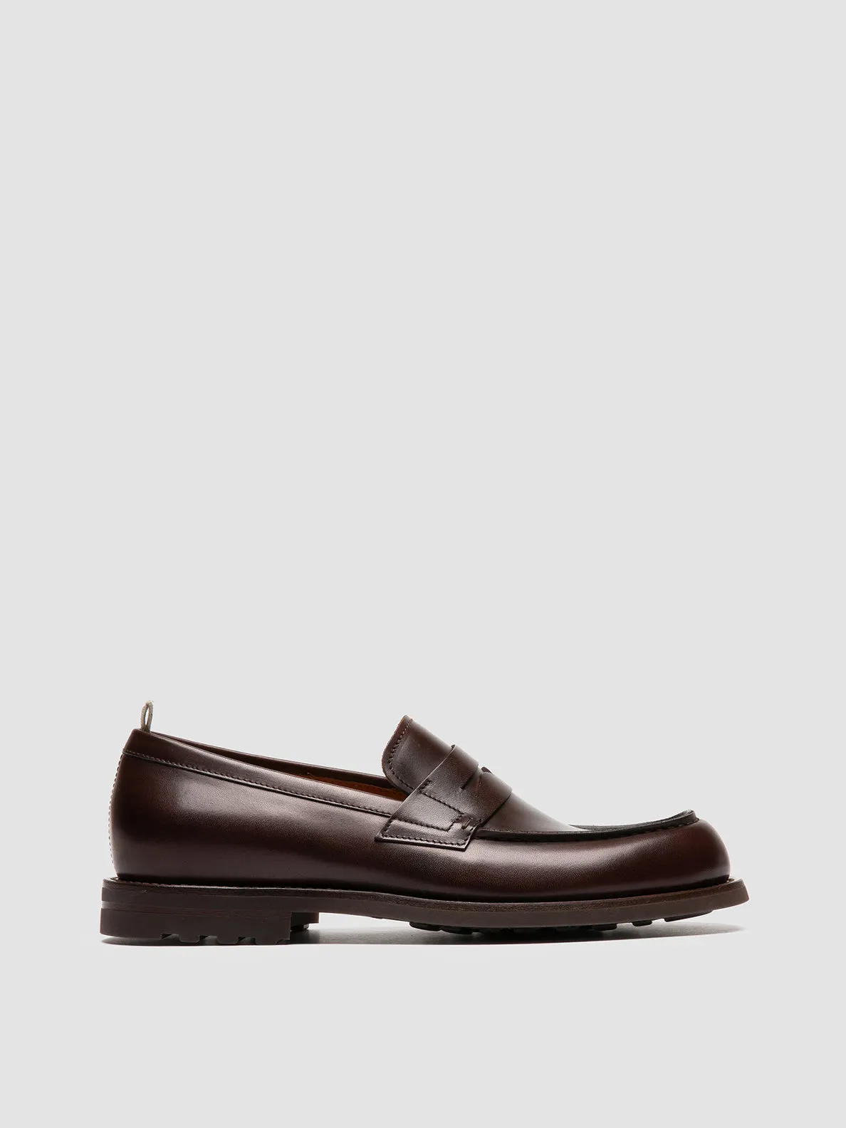 BELMONDO 006 - Brown Leather Penny Loafers