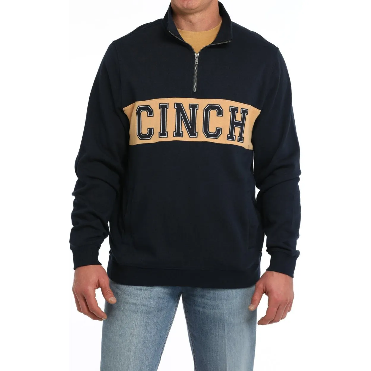 Cinch MEN'S 1/4 FLEECE PULLOVER - NAVY MWK1922001 NAV