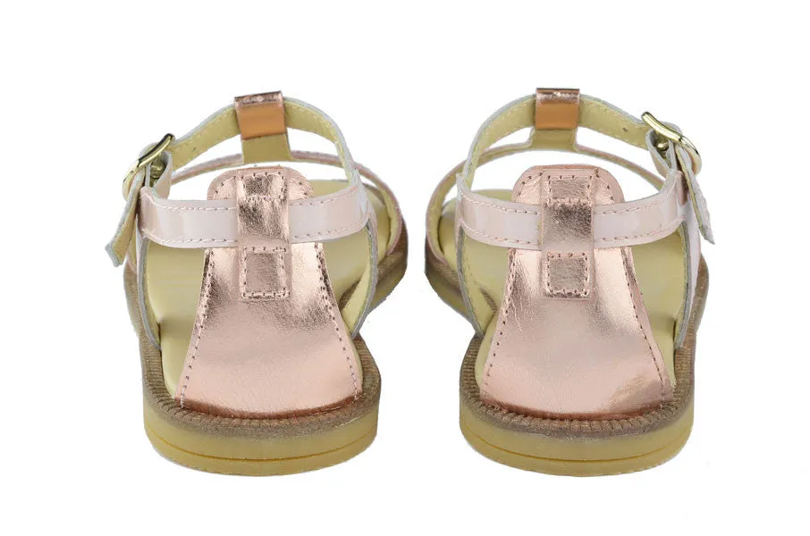 Clarys Girls Blush Pink & Bright Magnesium Sandal