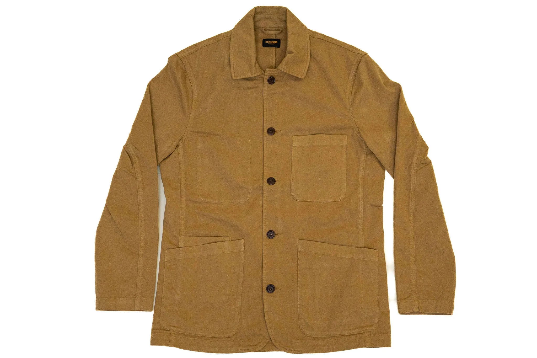 C.O.F. Studio Brewer Jacket - Cotton Structure Camel