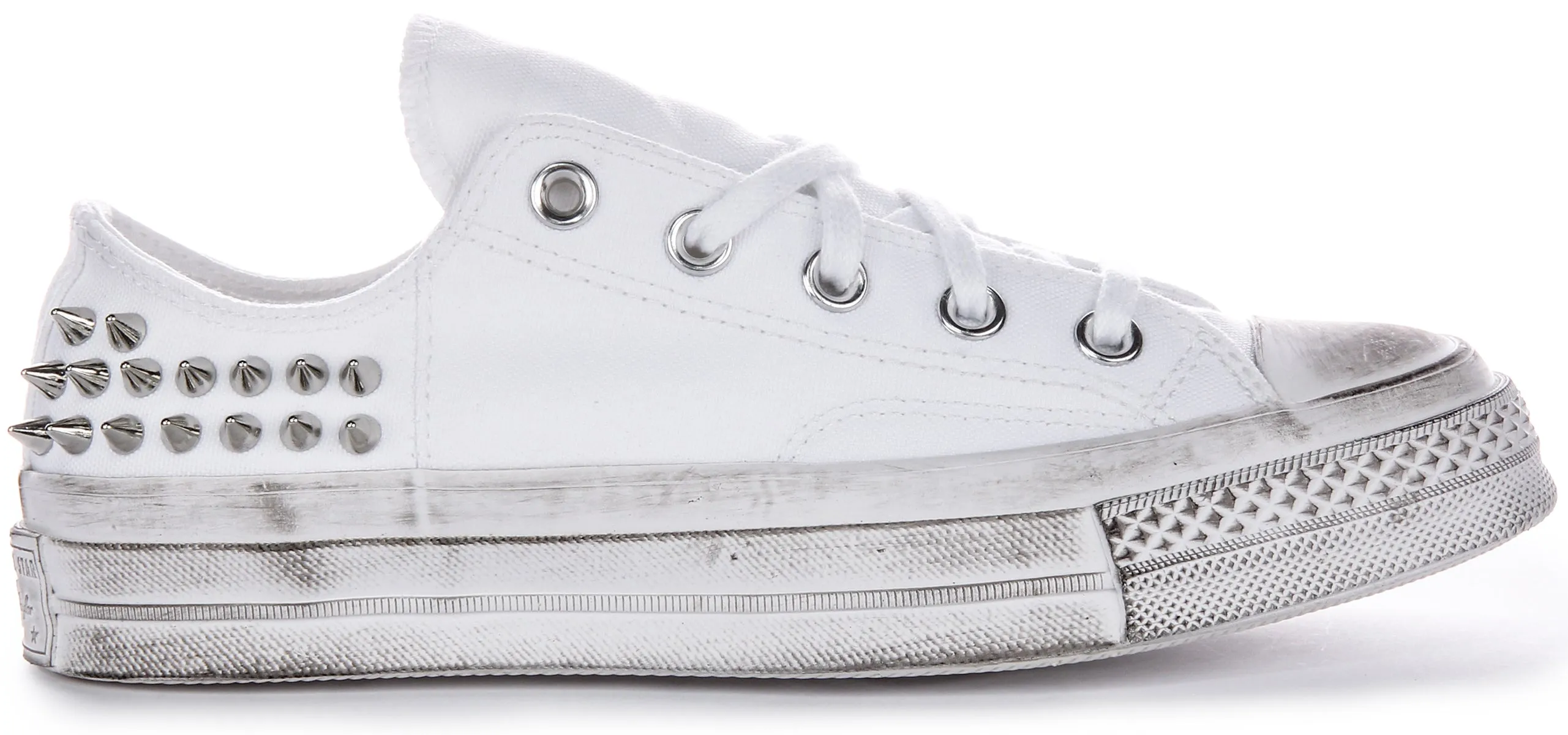 Converse Chuck 70s Vintage Studd A07208C In White Silver