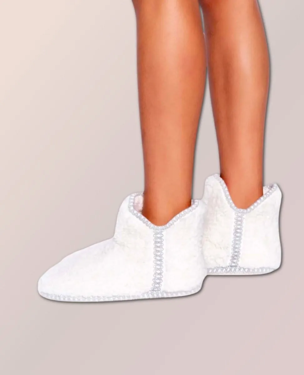 Cozy Booties Ivory