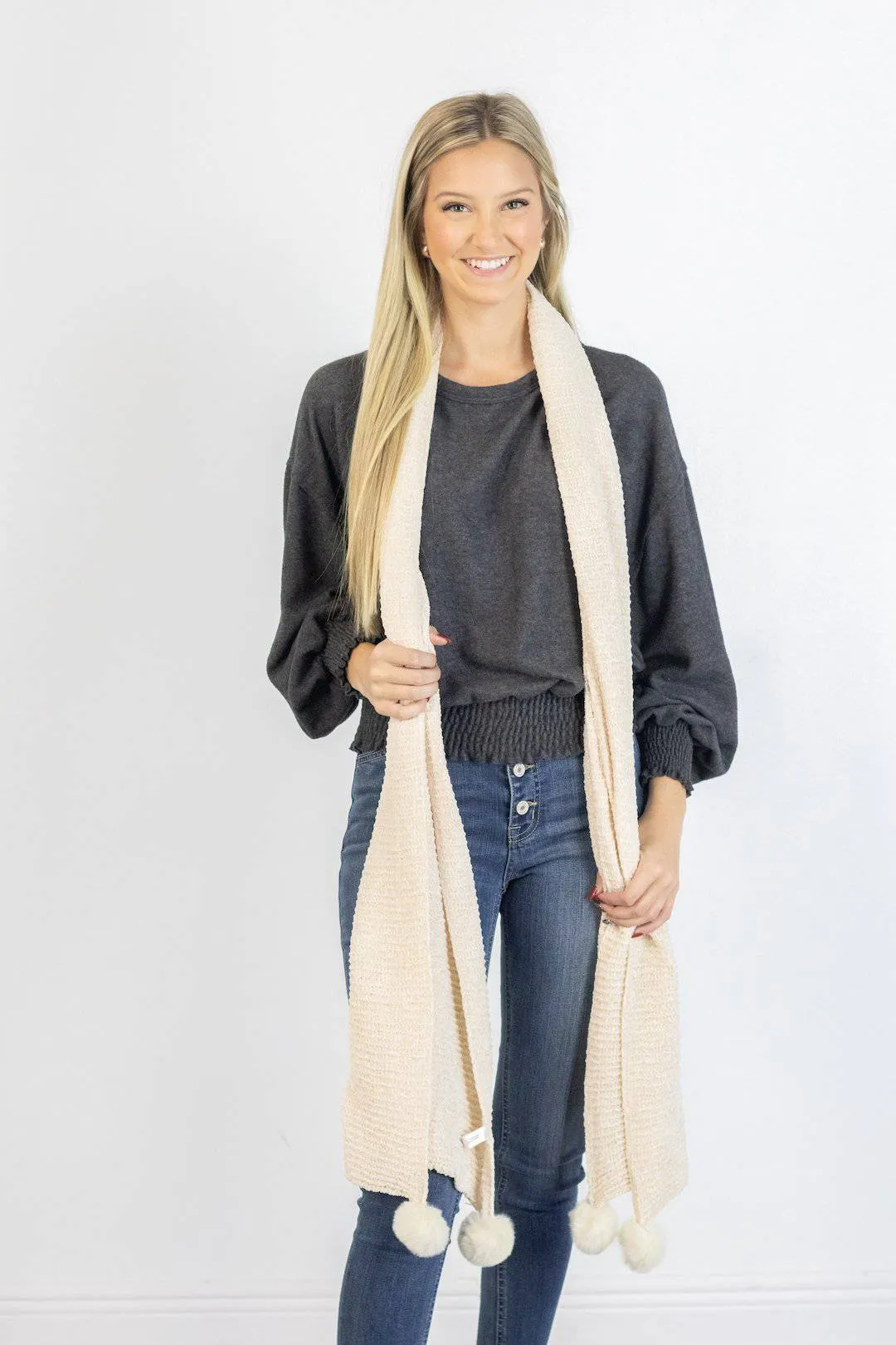 Cozy Cream Wrap Scarf