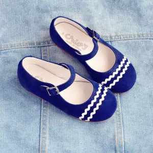 Crios Girls Navy Suede Mary Jane