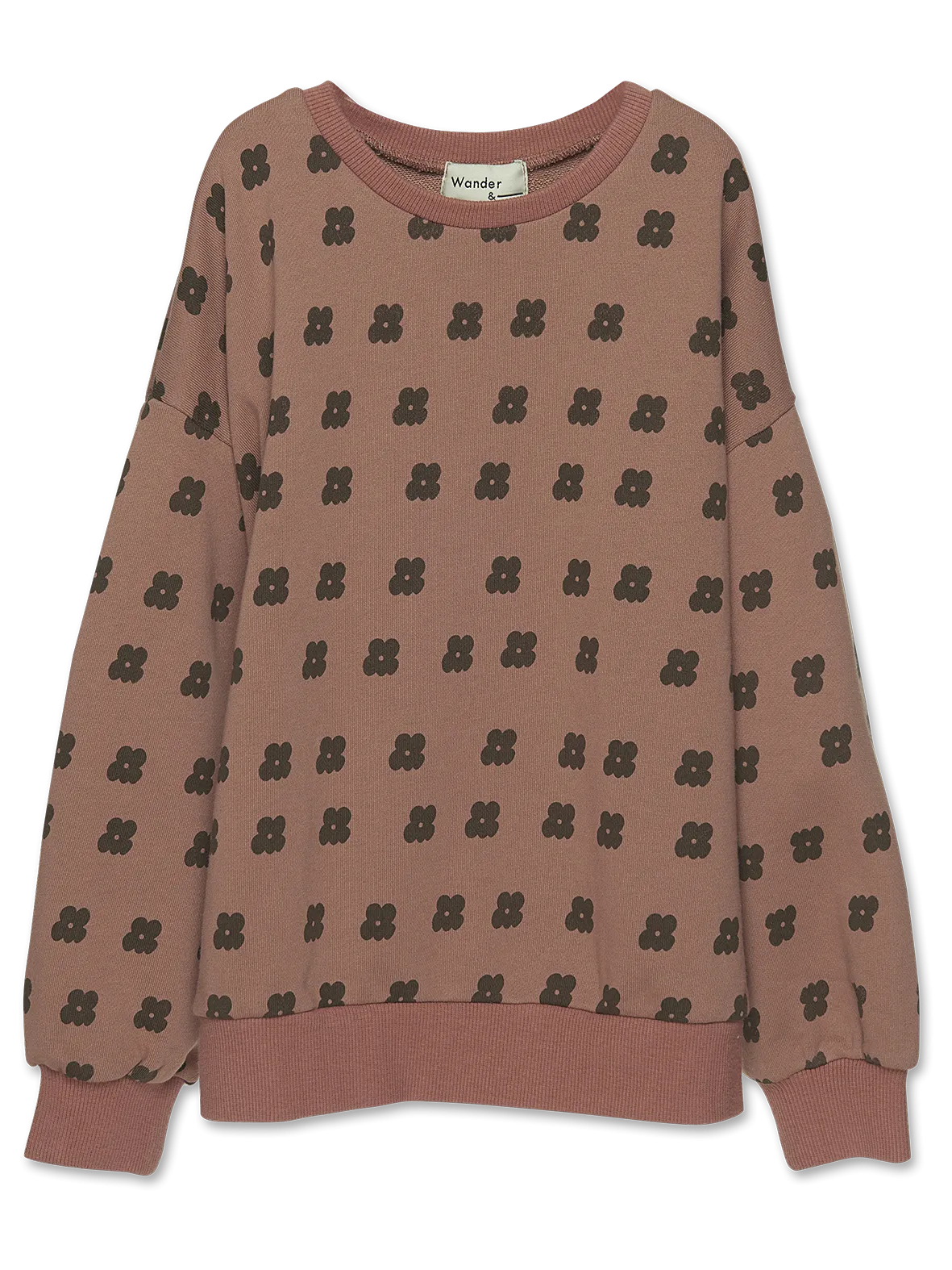 FLORAL SWEATSHIRT-Cinnamon Floral