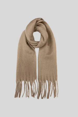 Fluffy Beige Supersoft Scarf