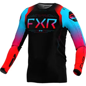 FXR Helium MX Offroad Jersey Ice Black