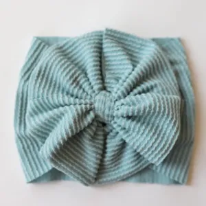 Ice Blue Cozy Ribbed Headwrap