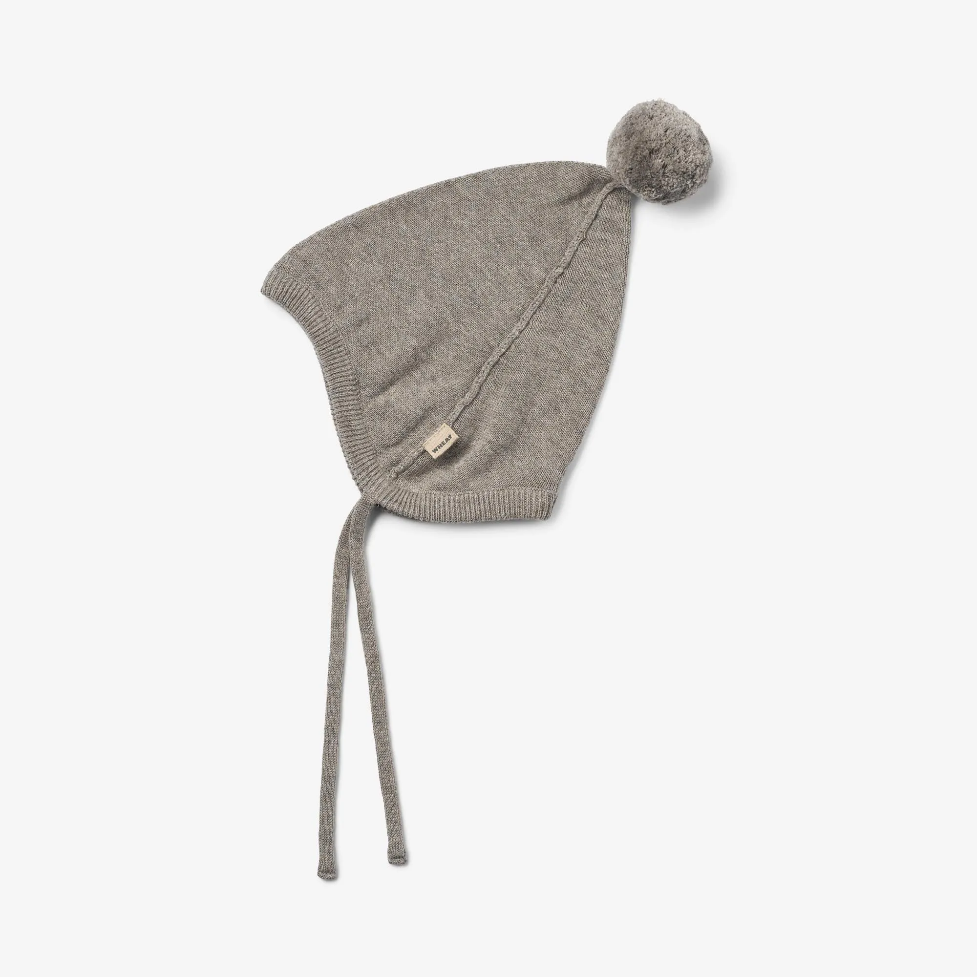 Knit Bonnet Liro - warm grey melange