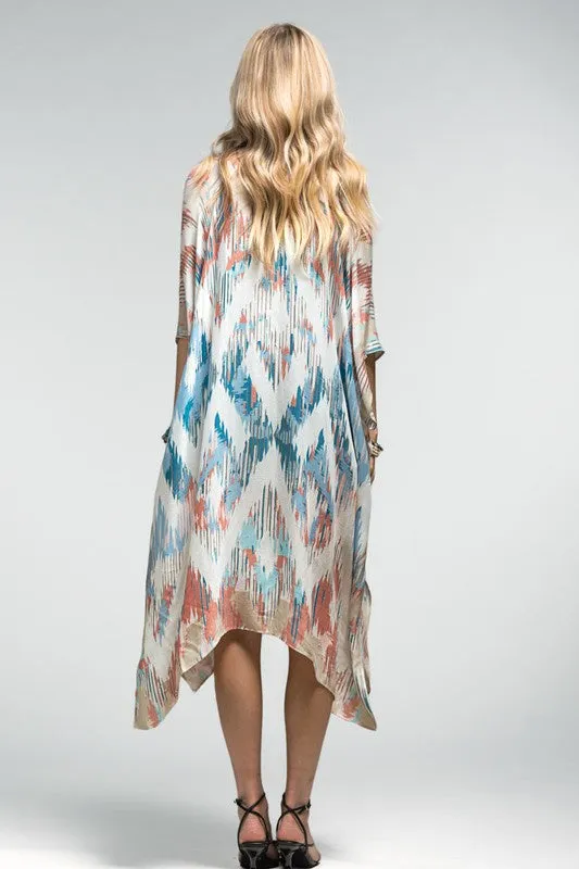 Lightweight Kimono | Blue Multi | One Size