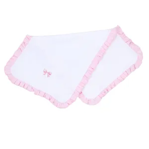 Magnolia Baby - Baby Bows Emb Ruffle Burp Cloth