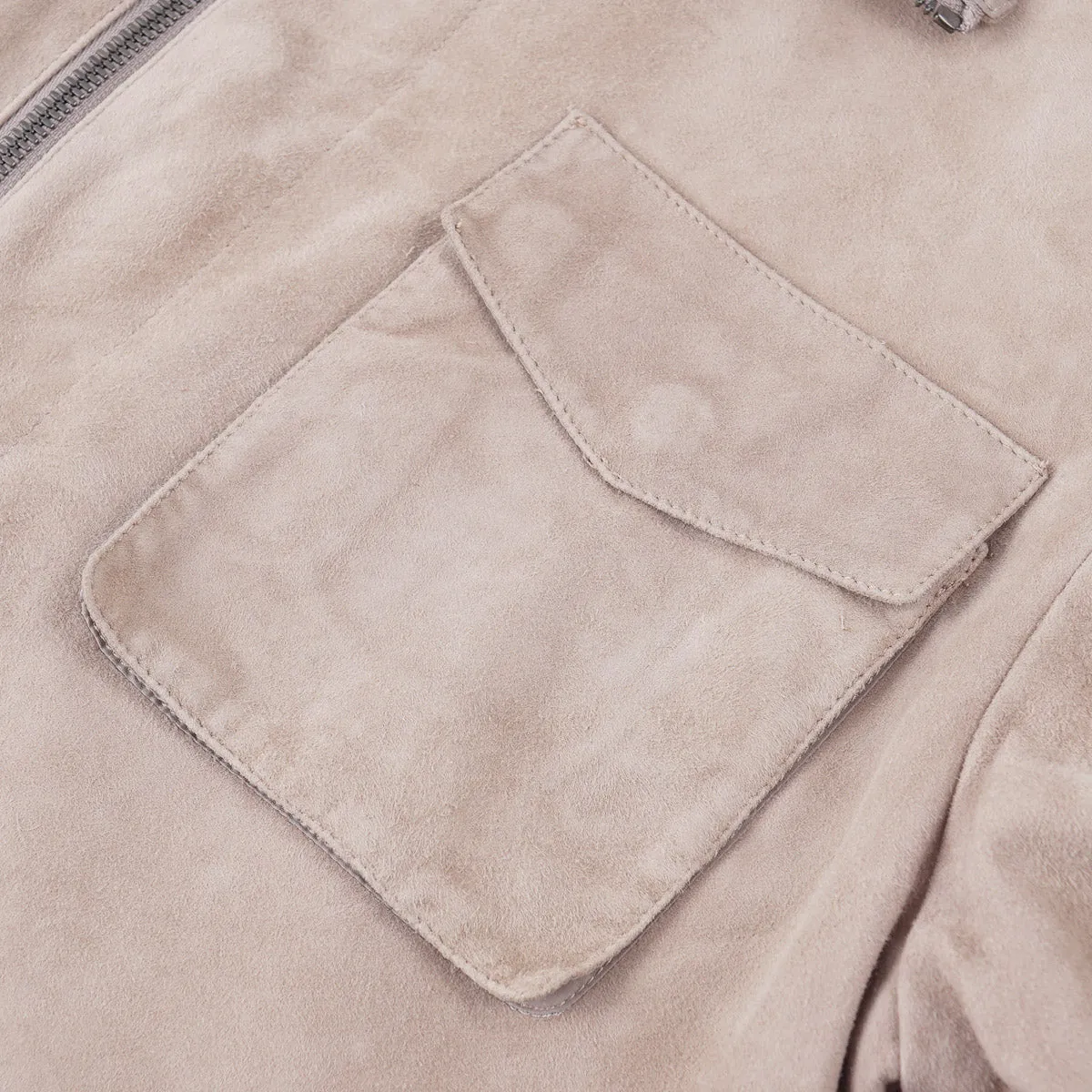 Manto Lightweight Lambskin Suede Jacket