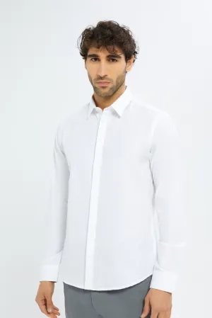 Men Cream Formal Shirt