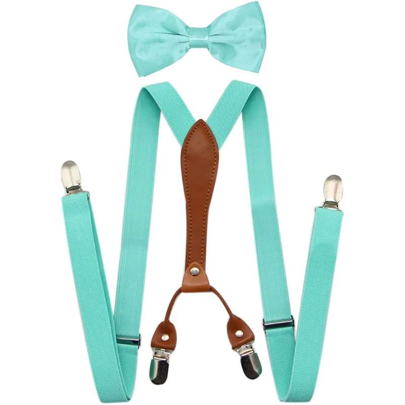 Men's Elastic Formal X Band Suspenders   Bowtie Set for Wedding, Formal Events