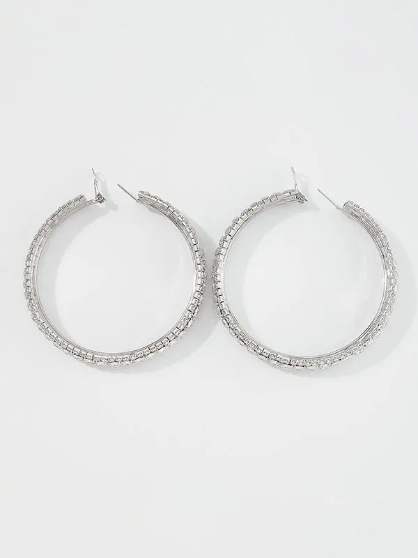 Rhinestone Earrings Accessories Ear-Ring