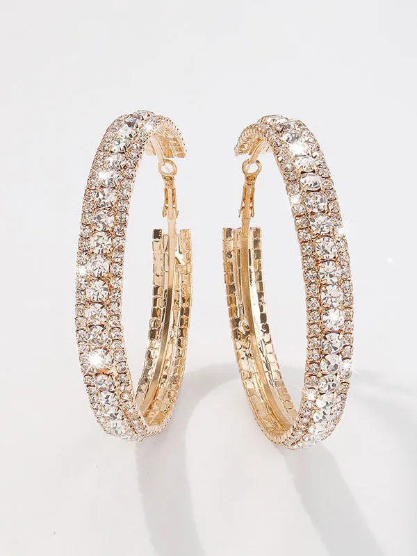 Rhinestone Earrings Accessories Ear-Ring