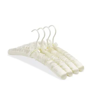 Satin Padded Hangers S/4 Beige