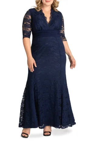 Screen Siren Lace Evening Gown - Plus