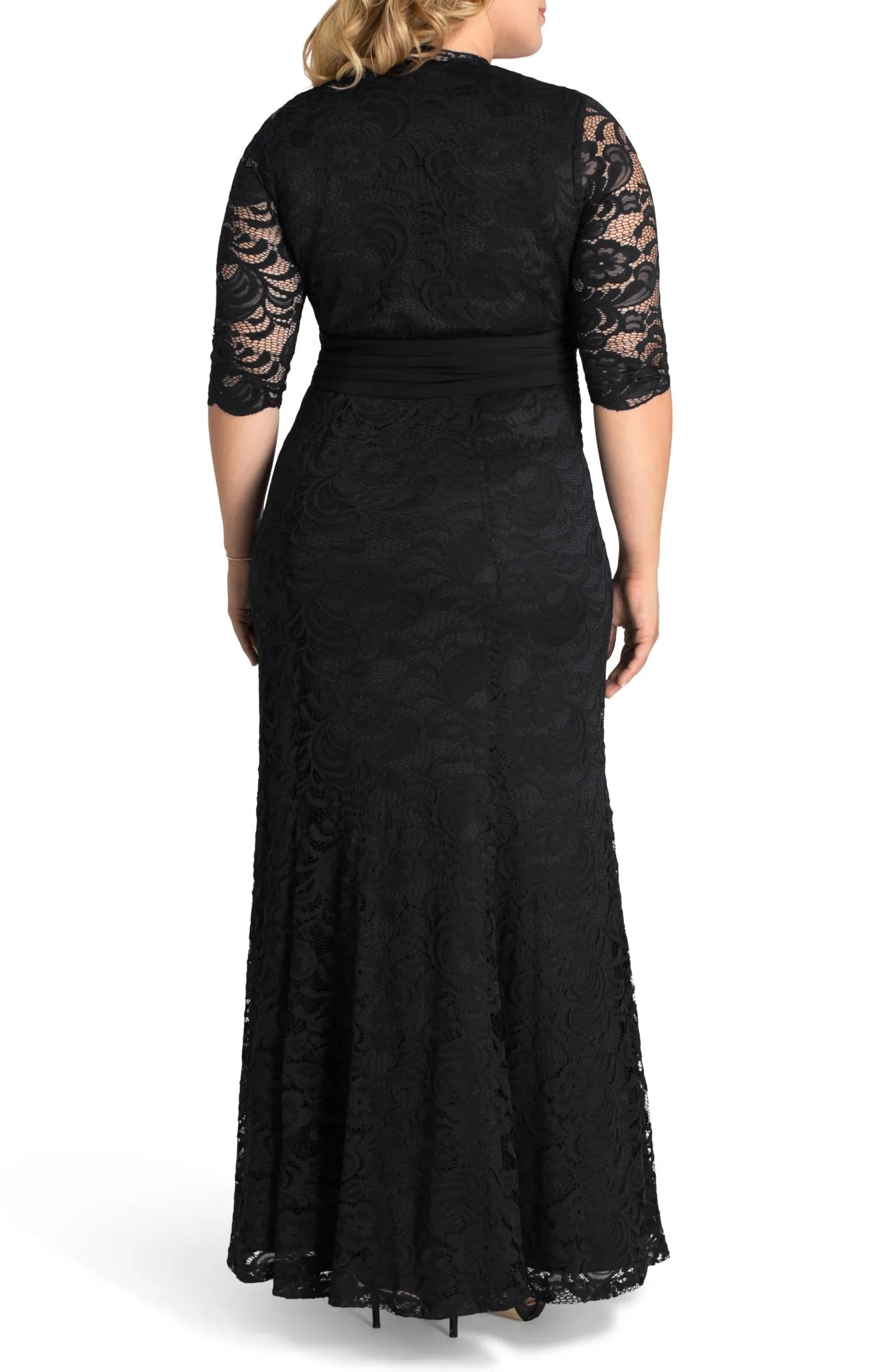 Screen Siren Lace Evening Gown - Plus