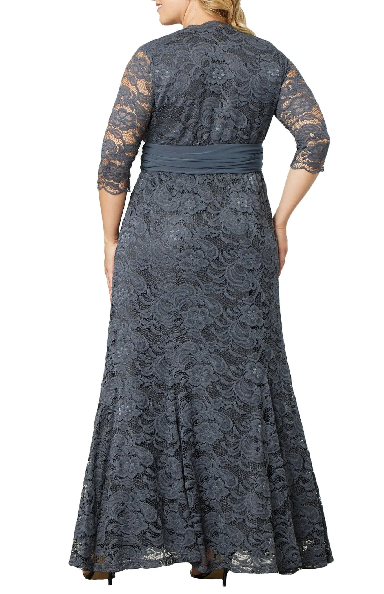 Screen Siren Lace Evening Gown - Plus