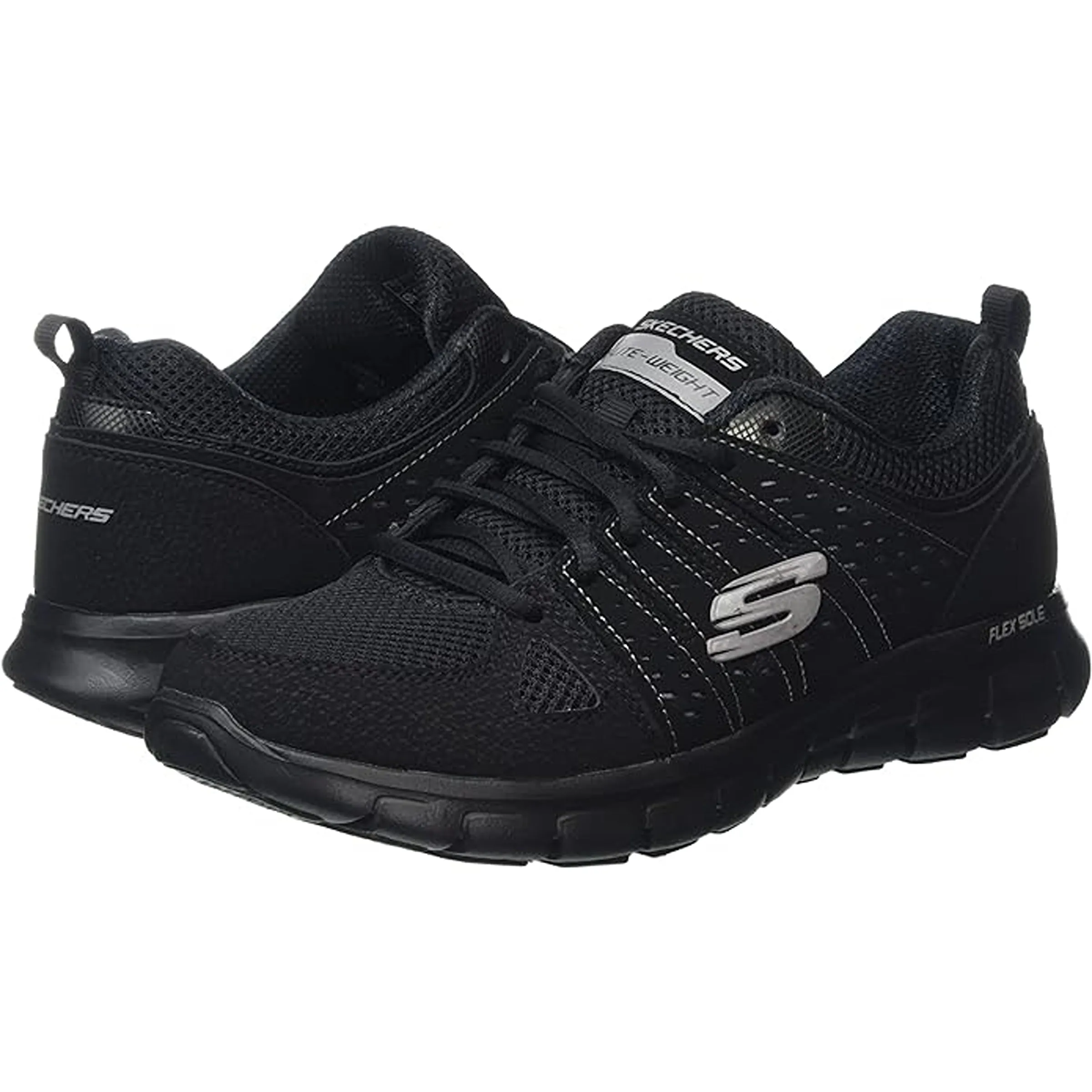 Skechers (SKEES),Synergy Book Women's Sports Shoes (11963-BLACK)