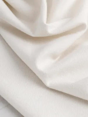 Solid Cotton Flannel Twill - Cream