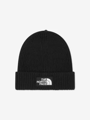 The North Face Kids Box Logo Cuffed Beanie in Black