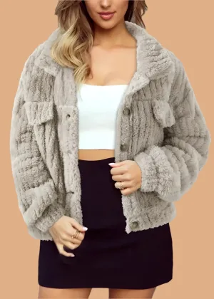 Ultra Cozy Plush Button up Jacket